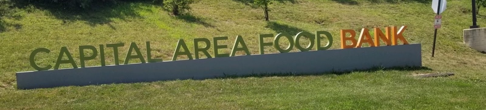 Capital Area food bank sign